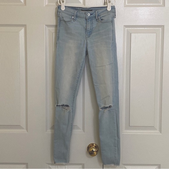 Abercrombie High Waisted Ripped Skinny Jeans - Picture 1 of 4